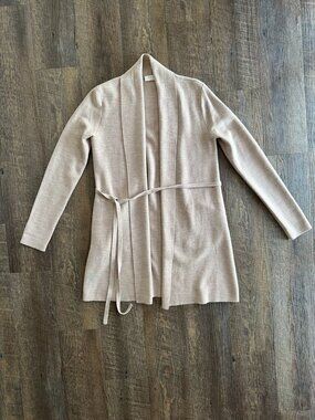 Aritizia Babaton Merino Wool Kirby Sweater Short, Heather Light Nutmeg - Size S